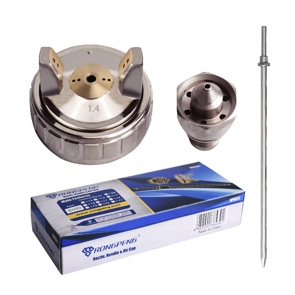 

Набор смесительных насадок RONGPENG для распылителя краски, набор игольчатых колпачков, Аэрограф, пневматические инструменты, запасные части, ...