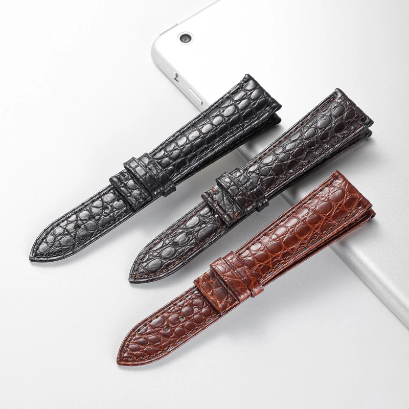 Real Alligator Watch Strap Genuine Leather Watch Bands For Men Or Women Watch Accessories 12 - 24mm （Not Included Buckle