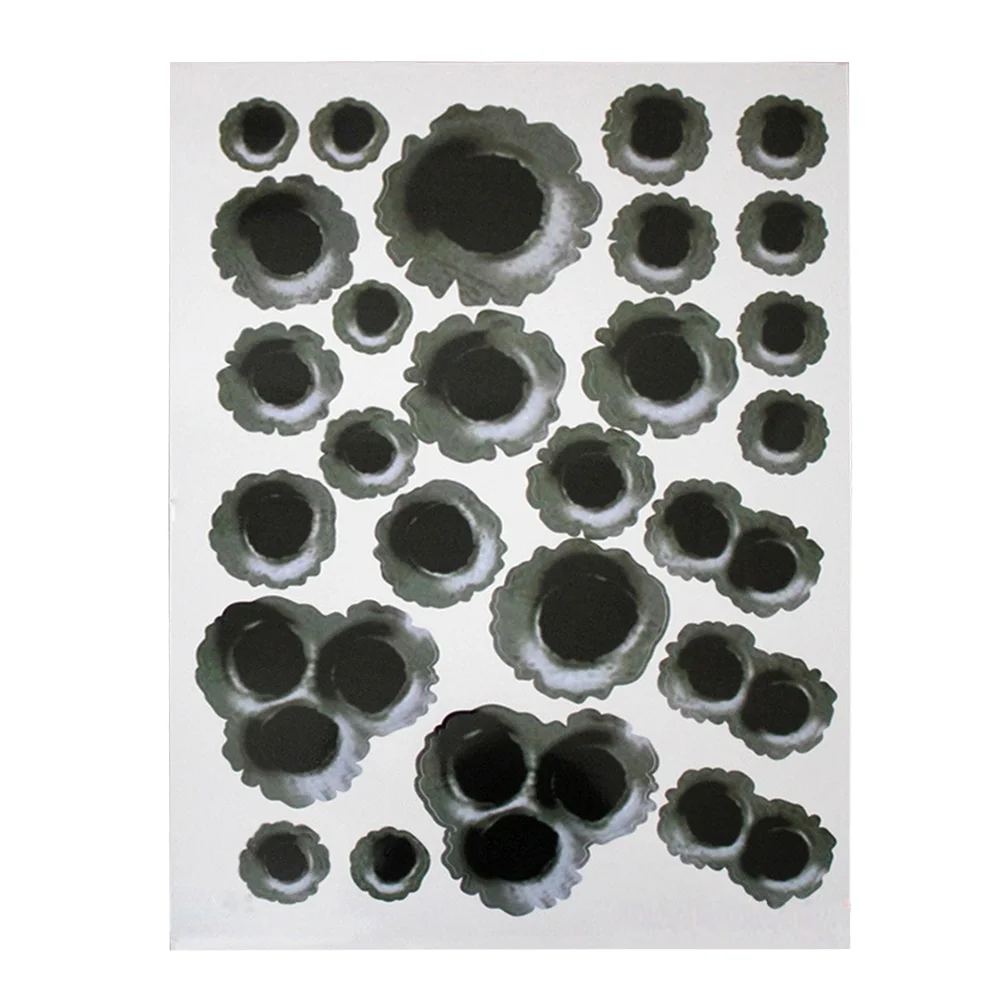 

1 шт. Автомобильная наклейка на царапины креативная декоративная индивидуальная Реалистичная наклейка с отверстием для пули для автомобил...