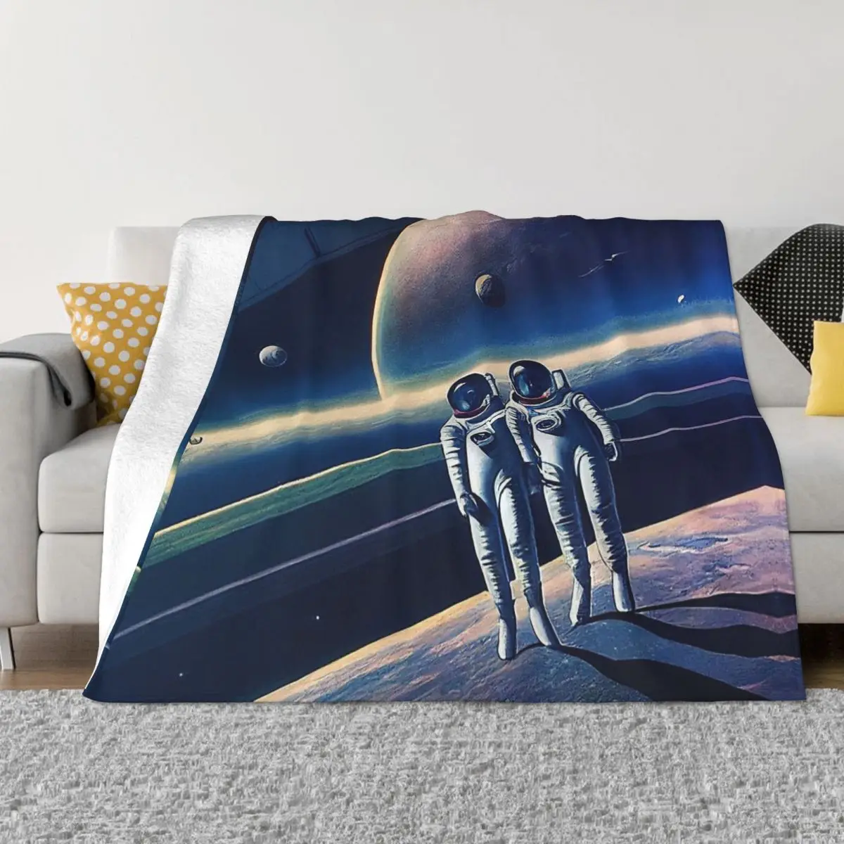

The Astronauts Space Flight Stars Portable Warm Throw Blankets for Bedding Travel