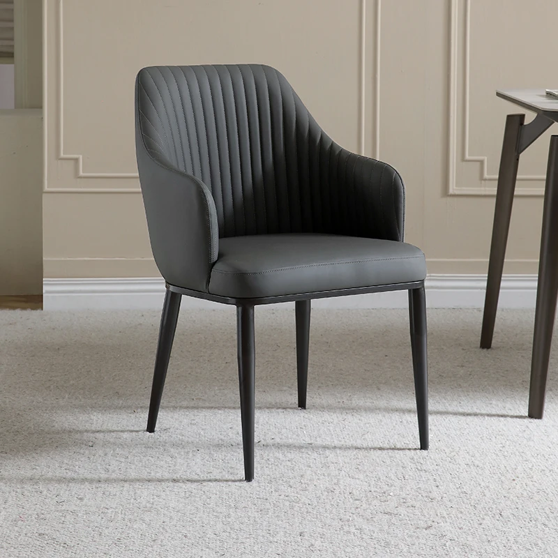 

Современный черный обеденный стул, дизайнерские интерьерные металлические стулья для спальни, стулья для квартиры, балкона, стулья, столовая мебель для дома