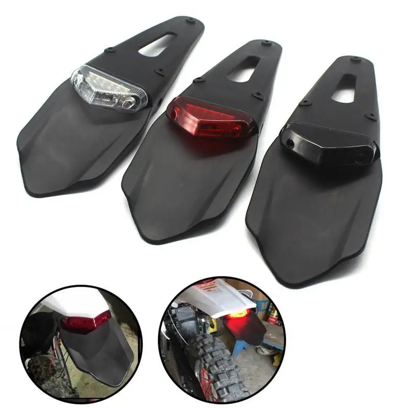 

Motorcycle Light Enduro Universal 12V LED Taillight Brake Lamp With Rear Fen-der License Plate Bracket Holder Motor Accessories
