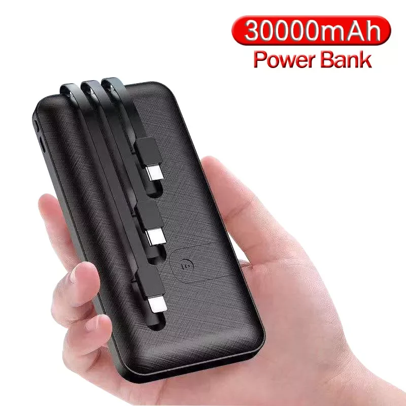 

NEW Power bank 30000mAh with 20W PD TC port fast charging power bank portable external battery charger for iPhone and