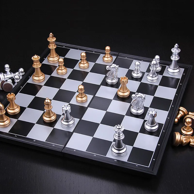 Classic Folding Magnetic International Chess Mold Company Game Strategy International Chess Travel Juegos De Mesa Board Game