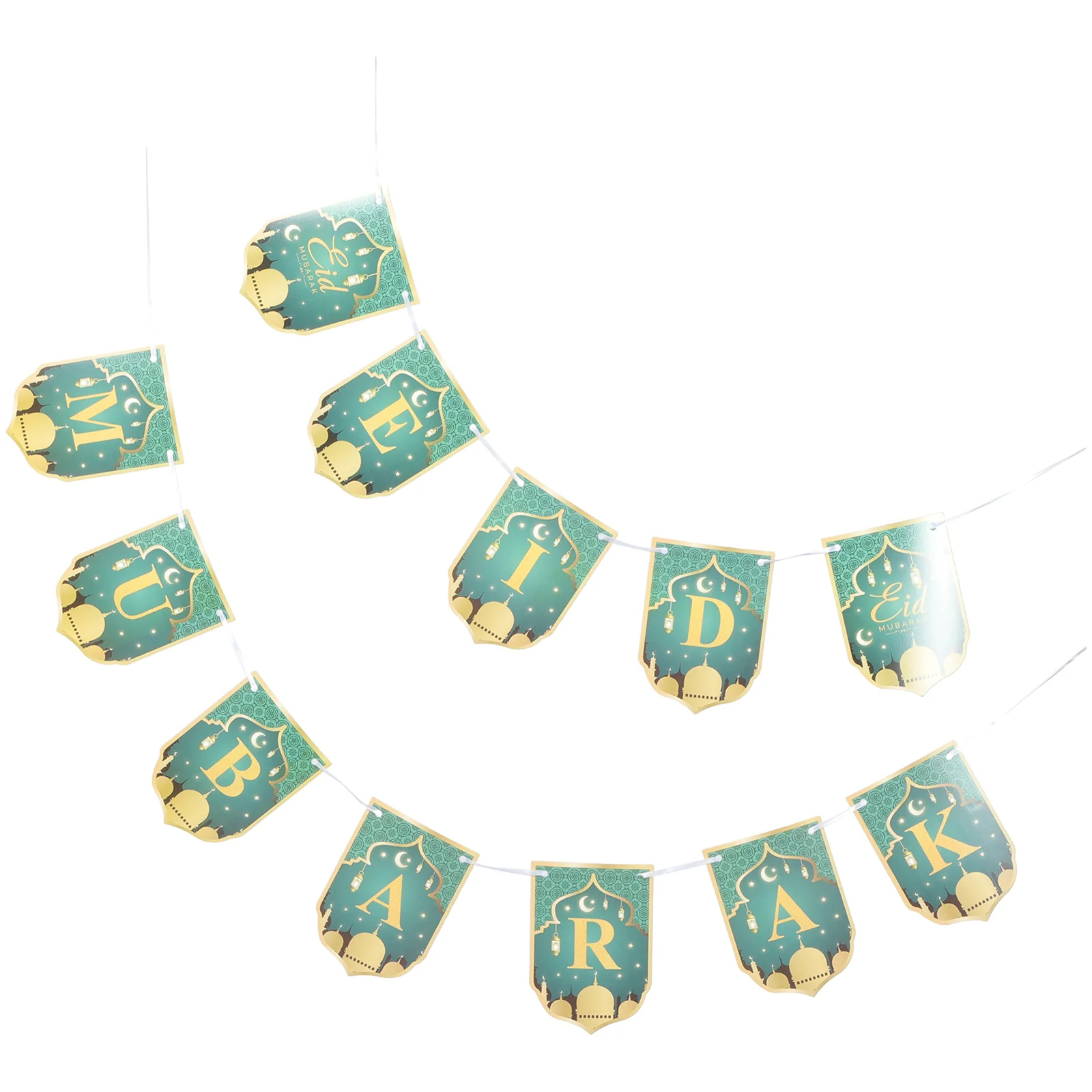 

Eid Ramadan Mubarak Bunting Banner Decoration Garland Ornament Decorations Party Banners