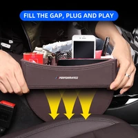 2pcs leather car seat crevice box gap storage bag stowing tidying phone holder auto interior accessories for bmw f20 f30 g30 f15