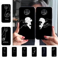 lover hand line phone case for samsung a51 a30s a52 a71 a12 for huawei honor 10i for oppo vivo y11 cover