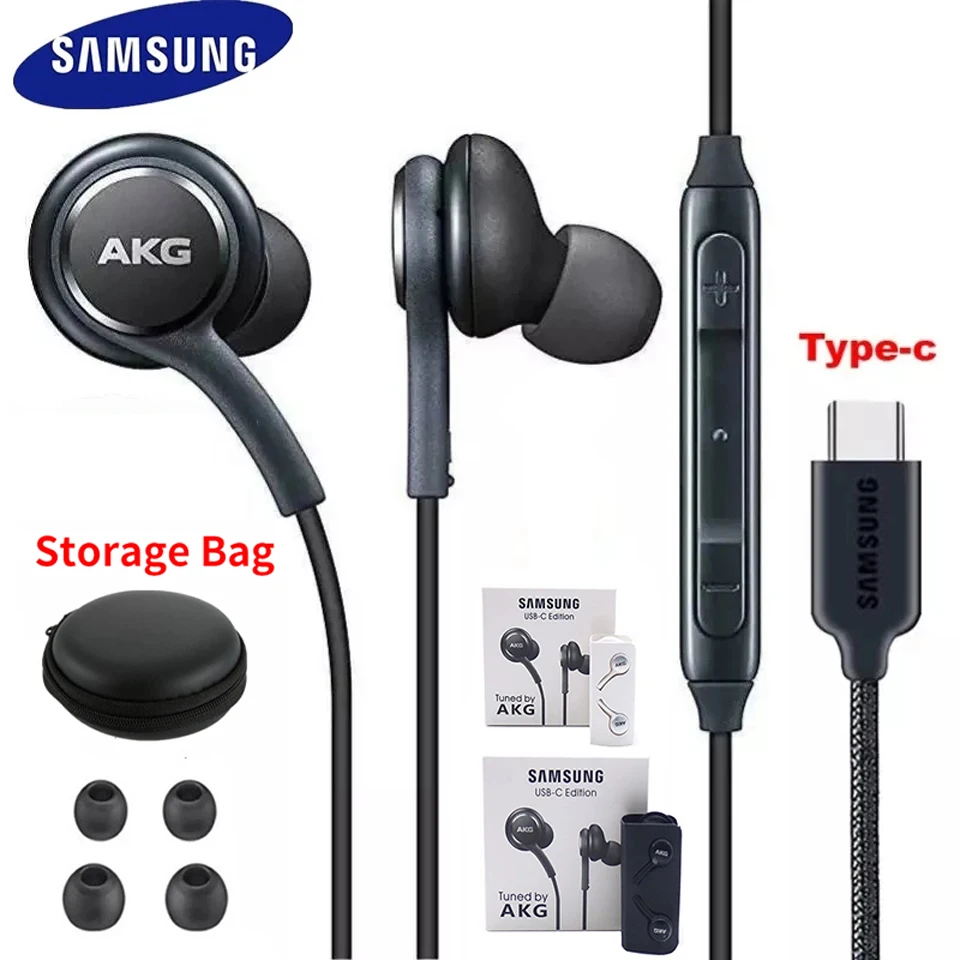 Оригинальные наушники Samsung AKG наушники-вкладыши с разъемом Type-c для геймеров
