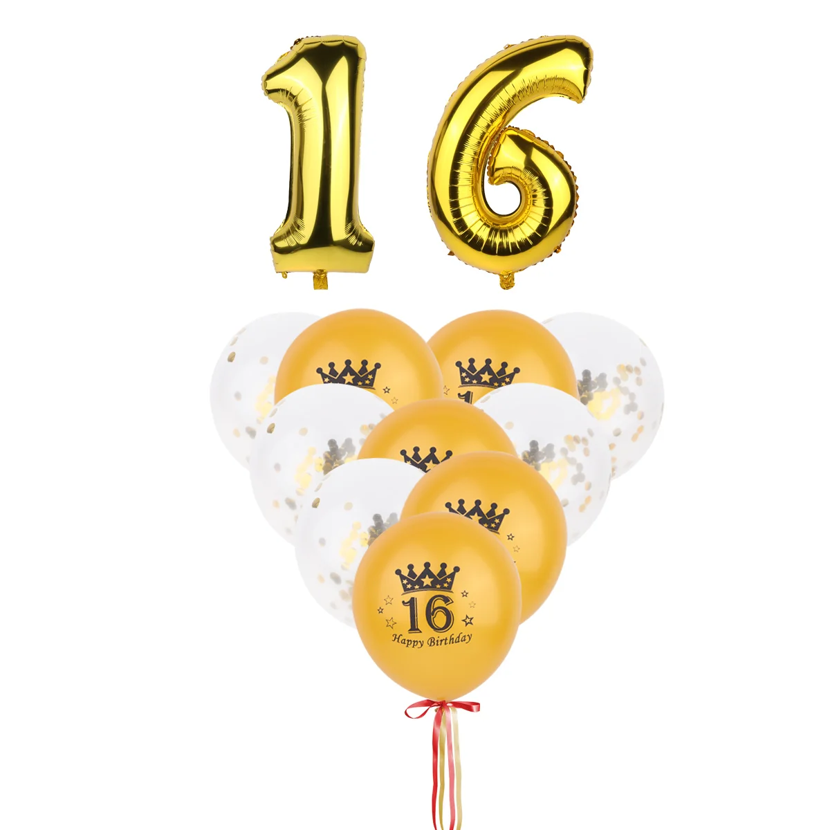 

12 Pcs 16 Anniversary Decoration Latex Balloons Birthday Ballon 16 Latex Balloon Birthday Latex Balloons Goldendoodle Ornament