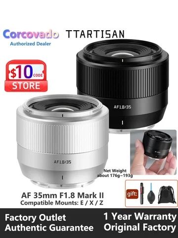 Новые линзы TTArtisan AF 35 мм F1.8 Mark II APS-C AF 35 мм f/1.8 для Sony E Mount Fujifilm X, Nikon Z Легкий объектив для портретов