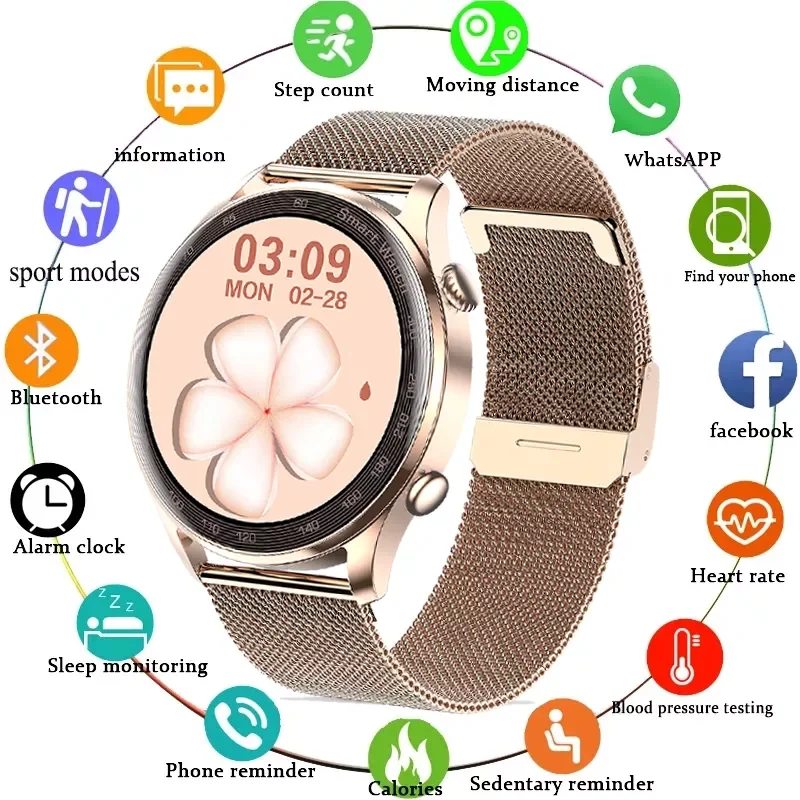 

2022 New Smart Watch Bluetooth Call Men 1.36 Inch 390*390 HD Heart Rate Monitor Fitness Tracker Music Player Women Smartwatch