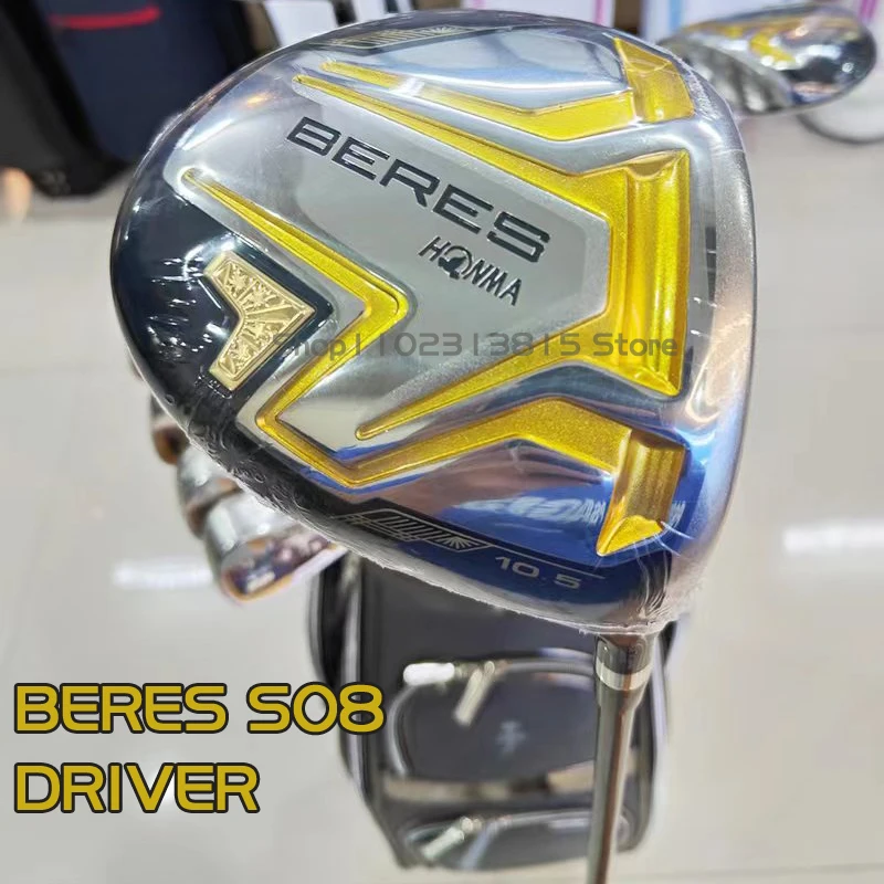 Men Golf Clubs HONMA S-08 Driver 9.5 10.5 Loft With Graphite Shaft With Headcover R S SR Flex