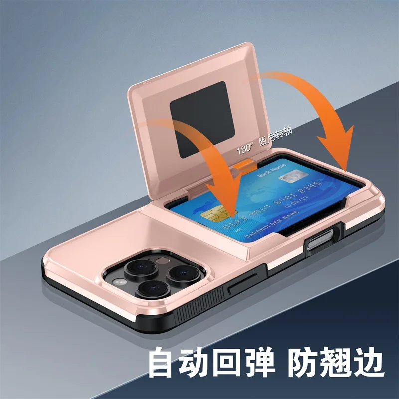 Новый чехол-бумажник с сумкой для карточек iPhone 16 15 14 plus 13 12 11 Pro Max кронштейном