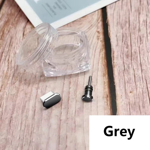 Комплект пылезащитных заглушек для телефона типа C 100, разъем USB Type-C и разъем для наушников 3,5 мм, для Samsung, Huawei, Xiaomi, Oneplus, Redmi, OPPO, LG - изображение