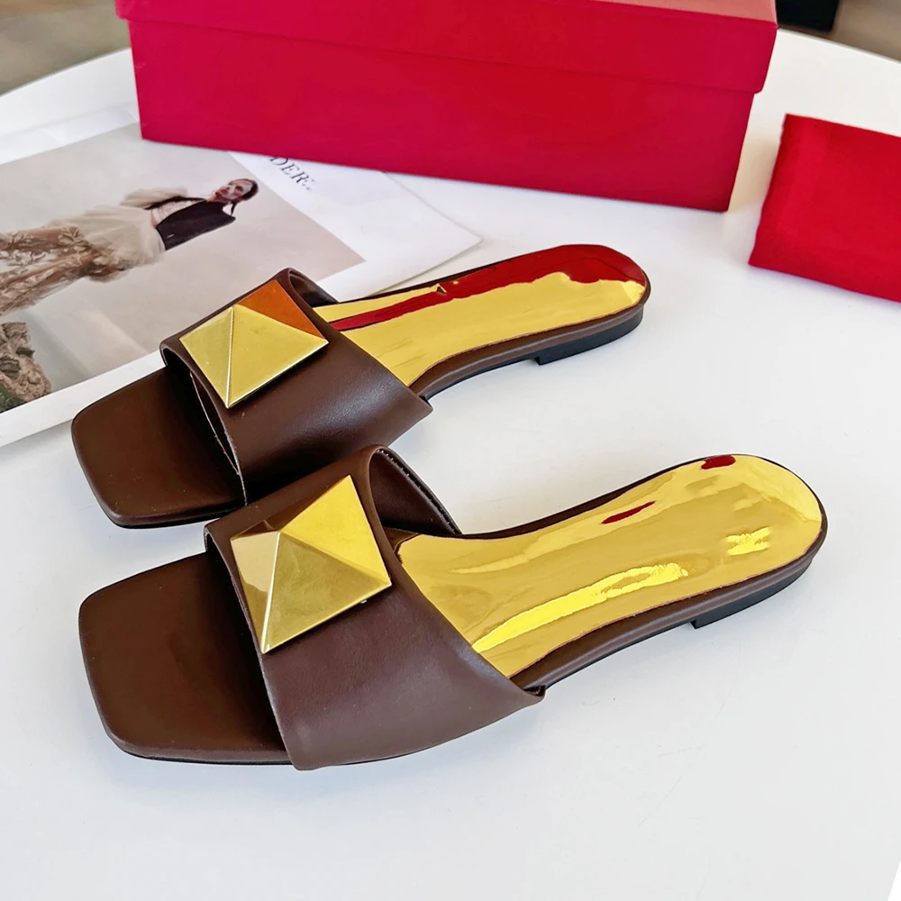 Женские босоножки на плоской подошве повседневные сандалии массивном каблуке