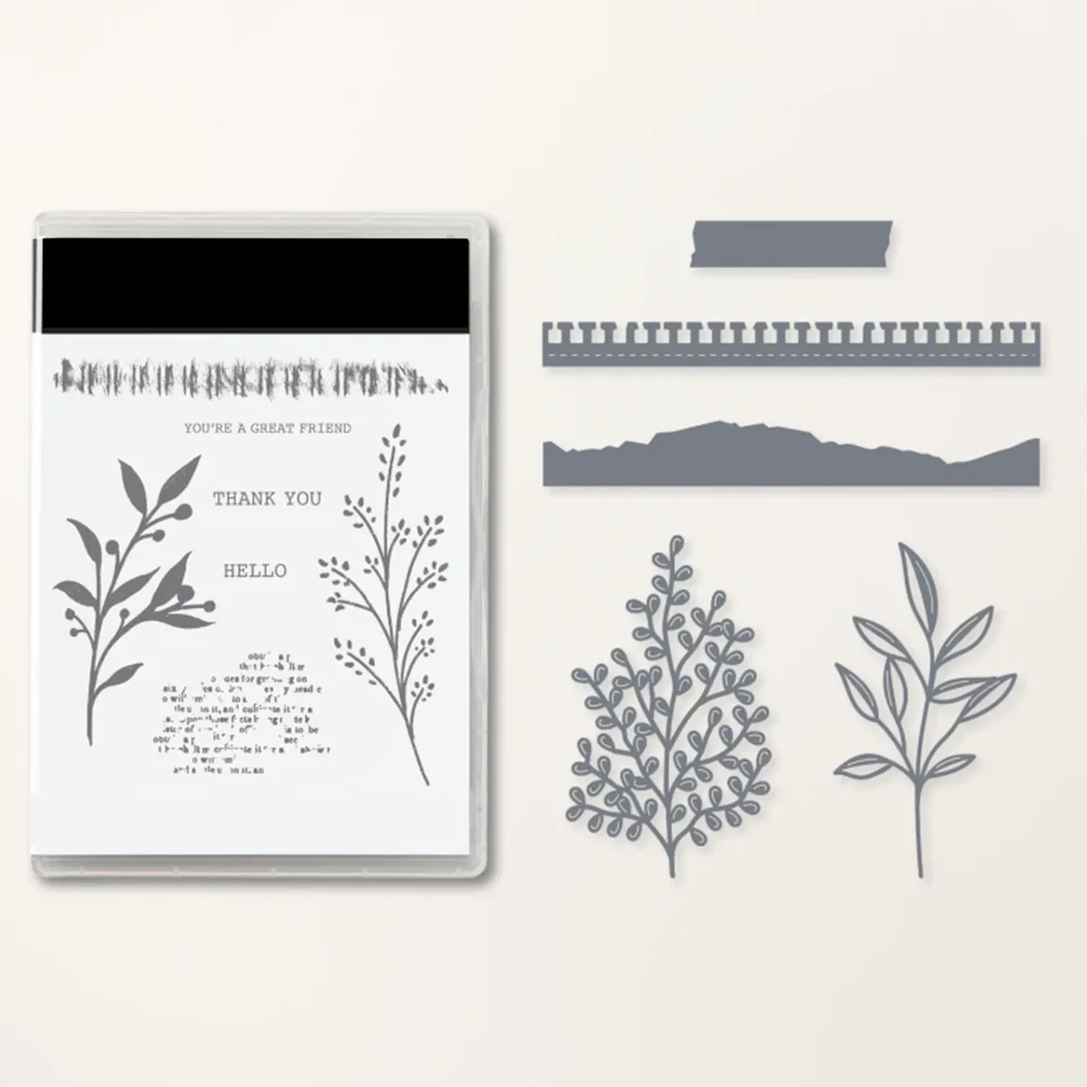

Leaves Silicone Stamps Cutting Dies DIY Scrapbooking Supplies For Cards Albums Paper Card Craft Dies Cut New Metal Dies