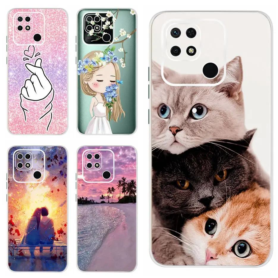 Чехол для Xiaomi Redmi 10C, чехол с милым котом из мультфильма, силиконовый мягкий чехол из ТПУ для телефона Xiaoni Redmi 10C 10 C Redmi10C, задняя крышка, сумки Чехол для Xiaomi Redmi 10C, чехол с милым котом из мультфильма, силиконовый мягкий чехол из ТПУ для телефона Xiaoni Redmi 10C 10 C Redmi10C, задняя крышка, сумки