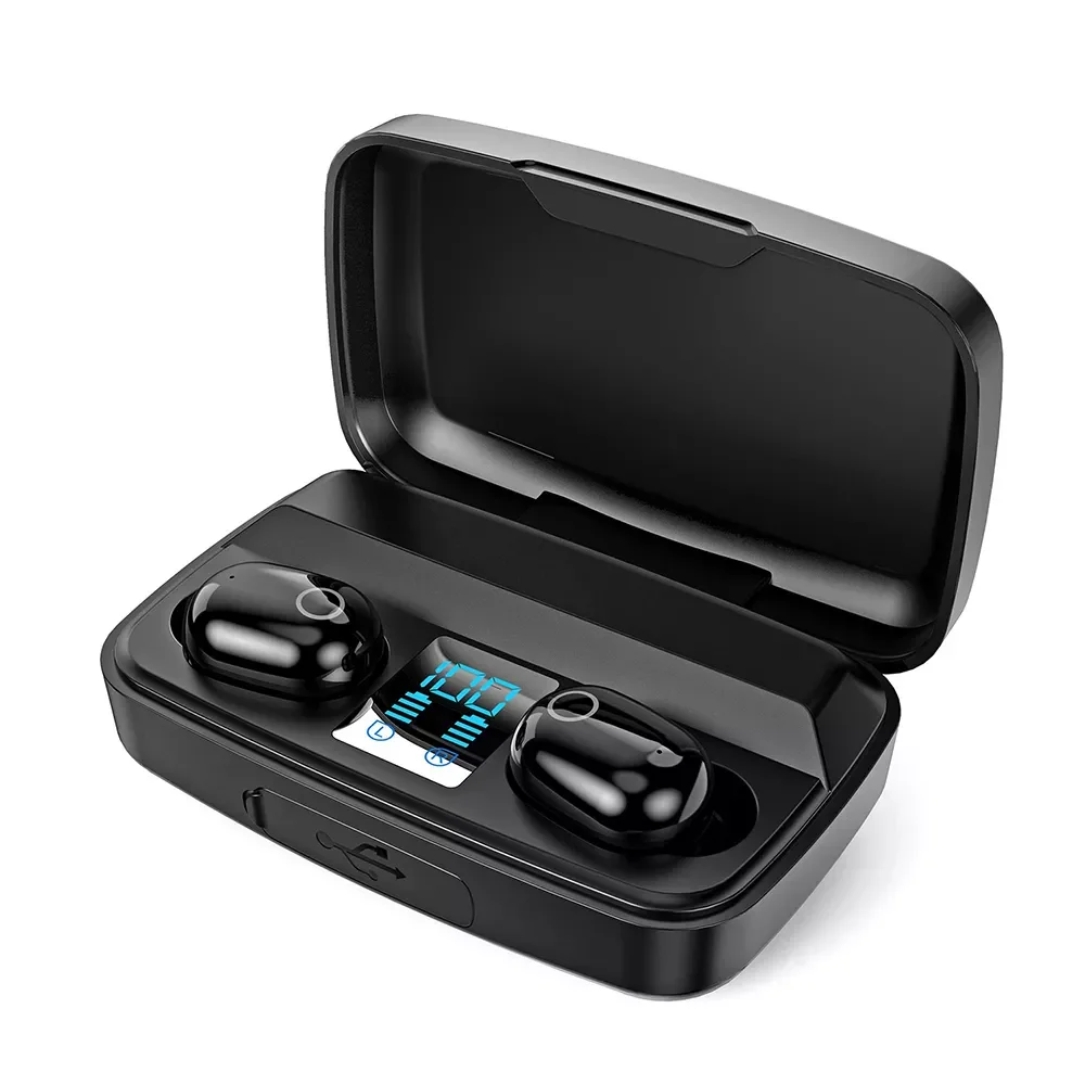 

TWS 5.0 Bluetooth Earphones Wireless Headphones With Mic LED Display Sports Stereo HD Touch Control In-ear Earbuds Headset Gamer