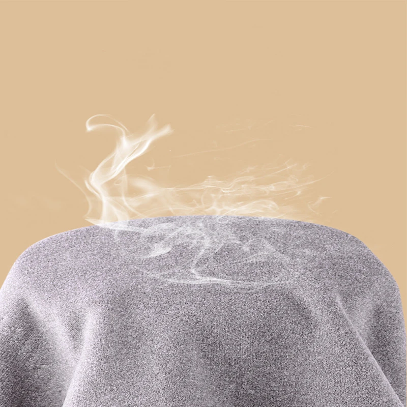 Men Winter Thermal Underwear Set Mens Warm Seamless Thermo Underwear Suit 2Pcs Tops +Pants Male Thicken Long Johns With Wool