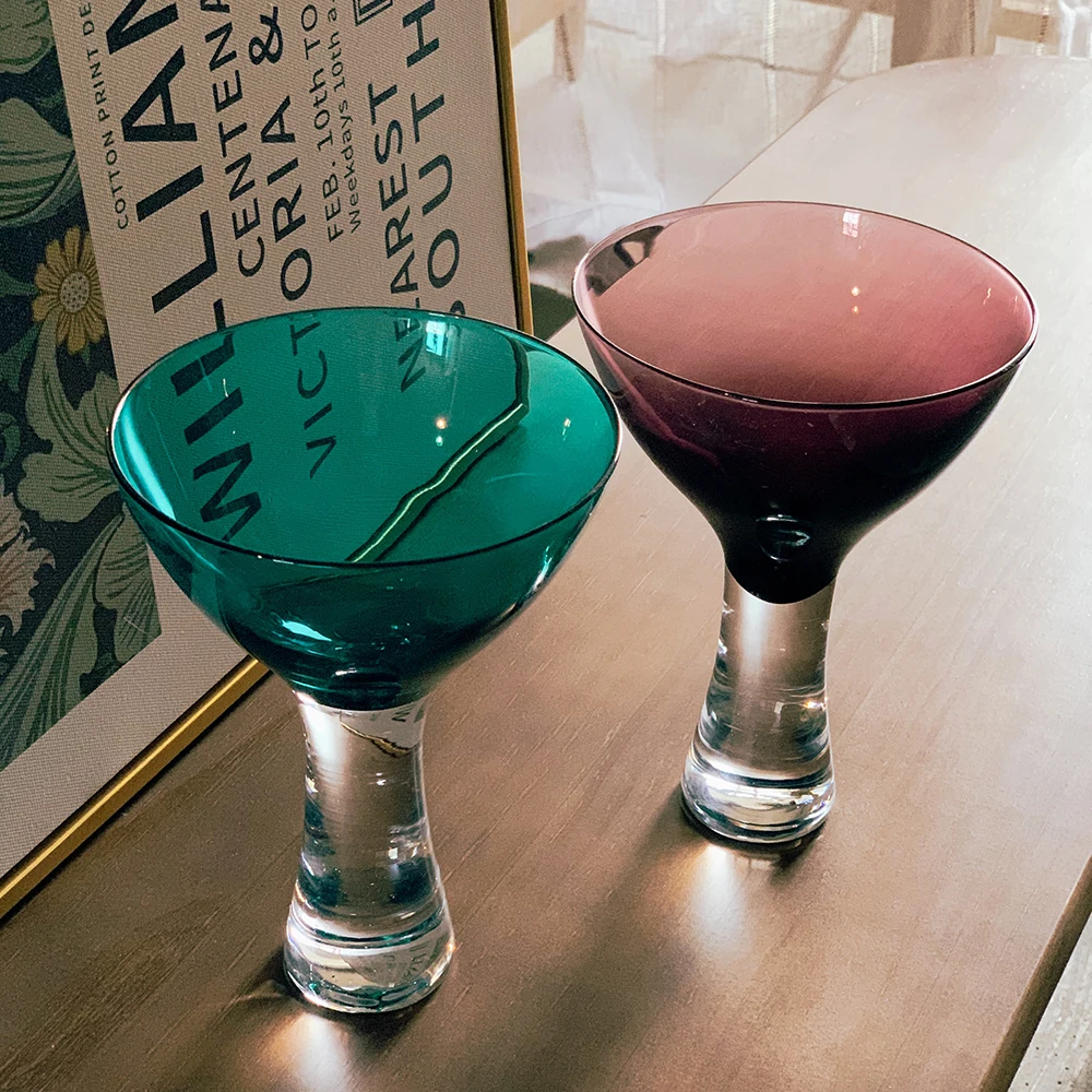 

Средневековый бокал для вина, коктейльный бокал для Маргариты, бокал для холодного питья, винтажный бокал для винного сока, 320 мл, фиолетовая...