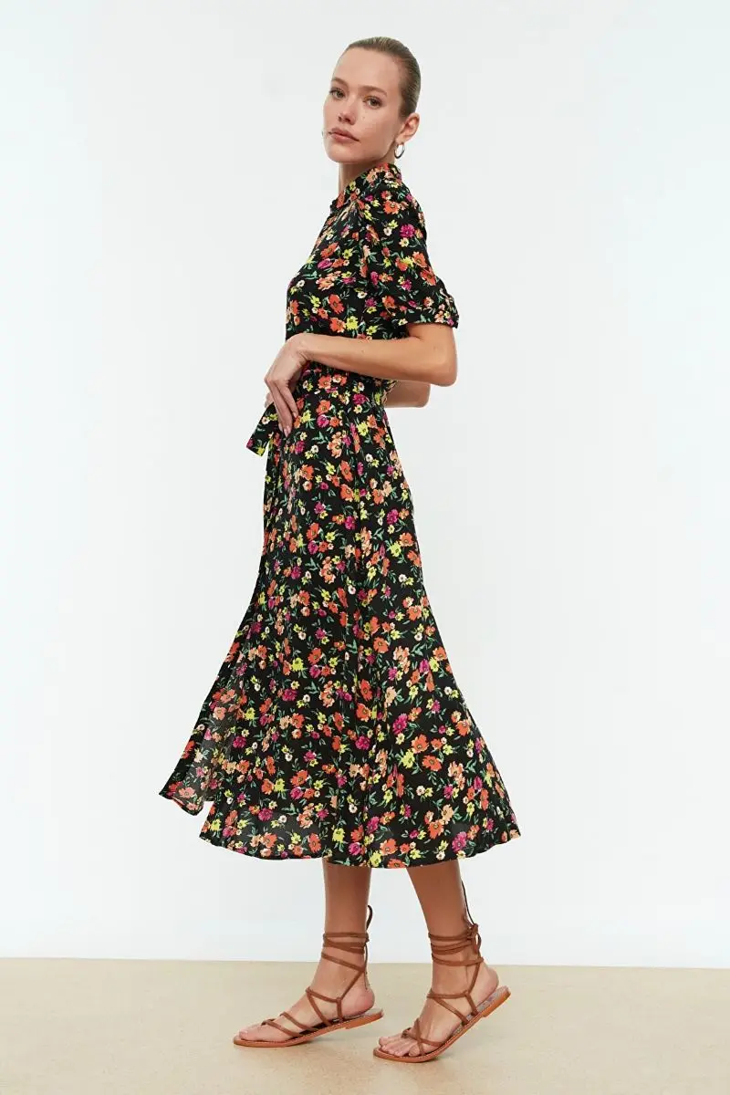 

Black belted shirt dress TWOSS20EL1559