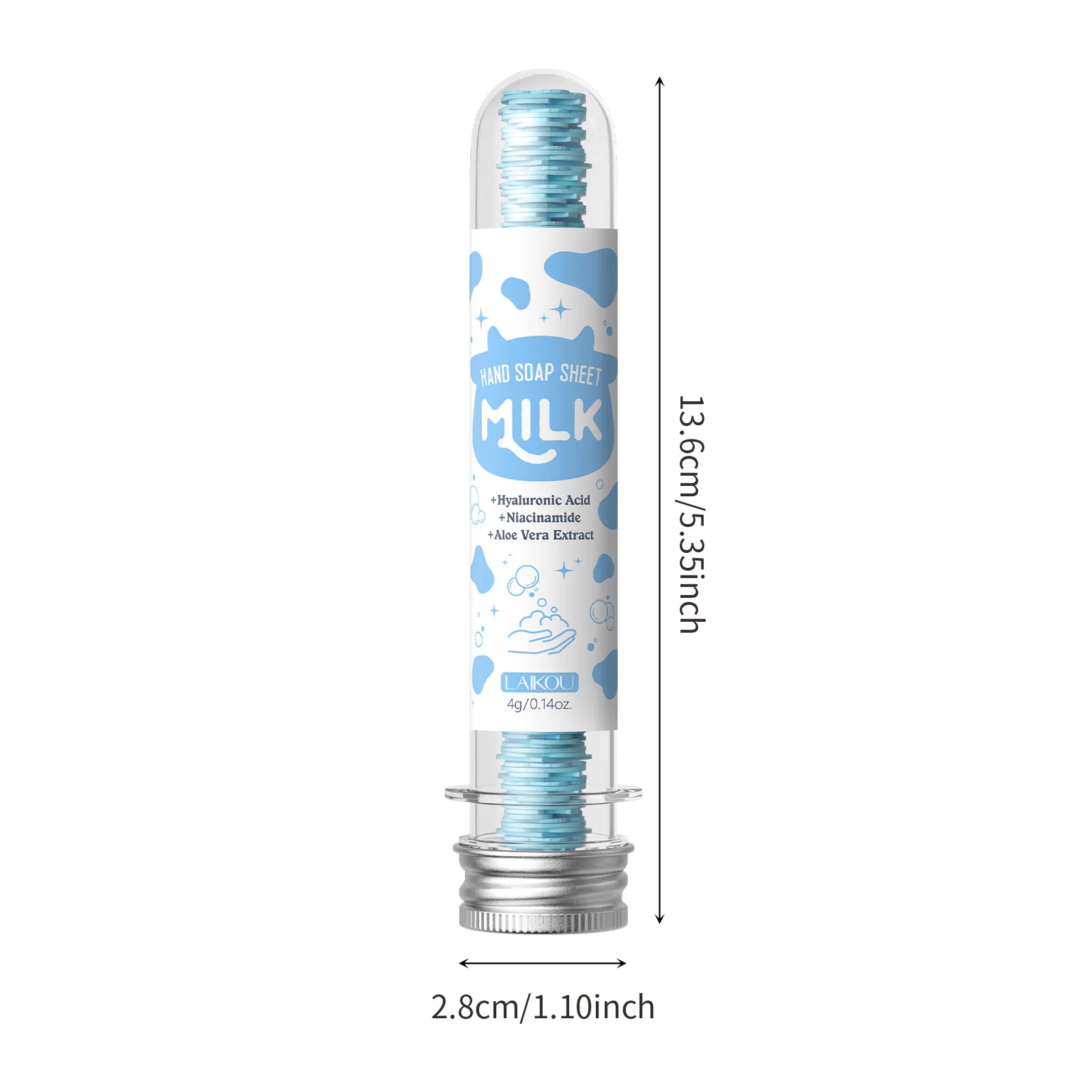 Портативные мыльные таблетки LAIKOU 4 г, дезинфицирующее средство для рук в виде молочной бумаги, пенящиеся мыльные таблетки для мытья рук в дороге, увлажняющие. (art.: 3920d923265ea) - 3920d923265ea