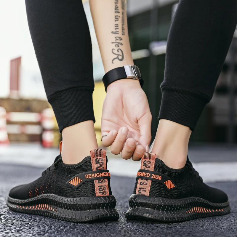 Cheap Running Shoes Men Mesh Sport Shoes Men Breathable Sneakers Lightweight Gym Tennis Shoes Comfortable Walking Male Footwear