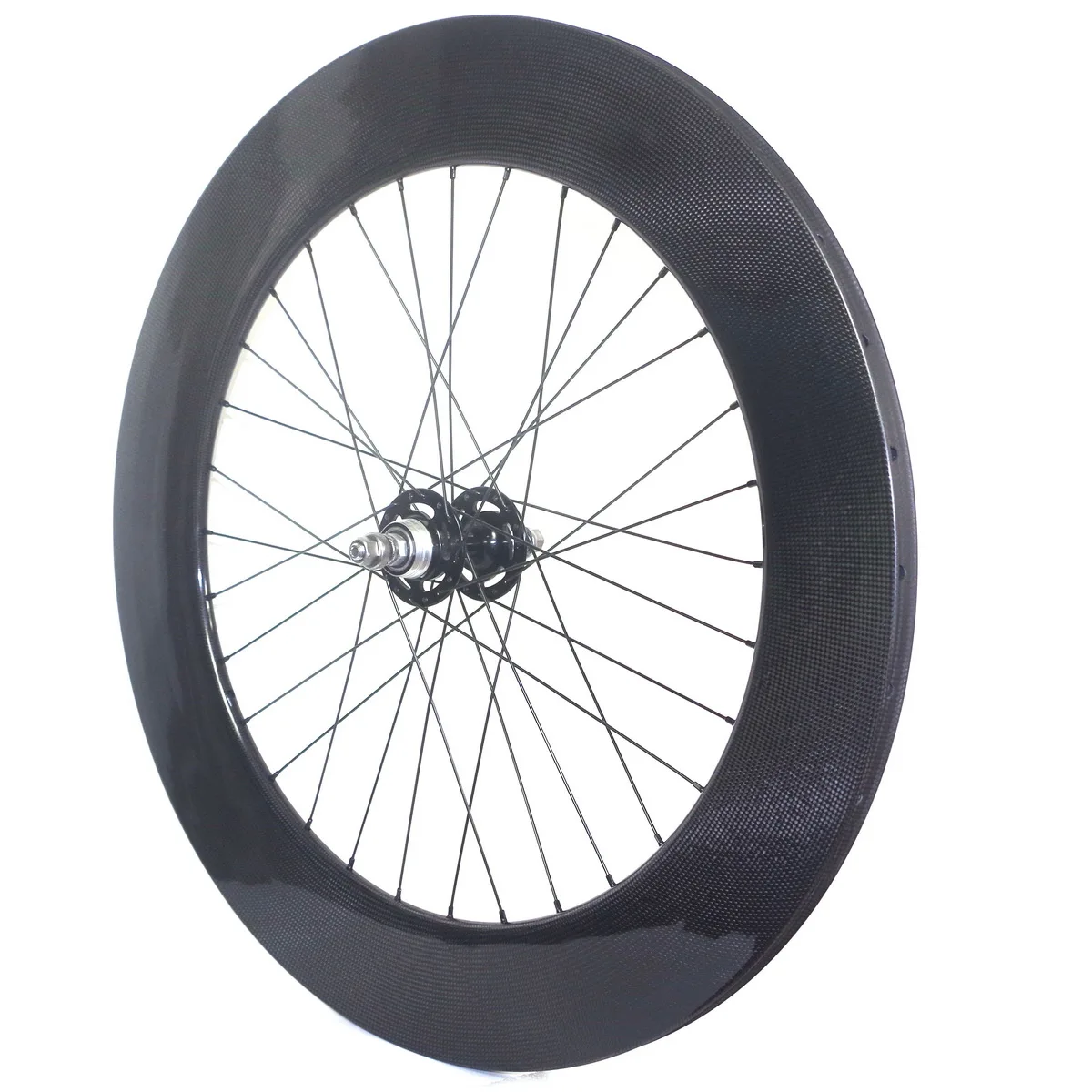 

700C Fixed Gear Bike Carbon Wheelsets Clincher Tubular 32H 23mm Width 88 mm Depth Track Bicycle Wheels Customized NOVATEC Hub