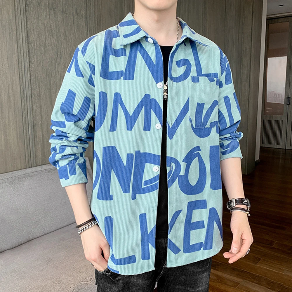 

Мужская осенне-зимняя рубашка с длинным рукавом