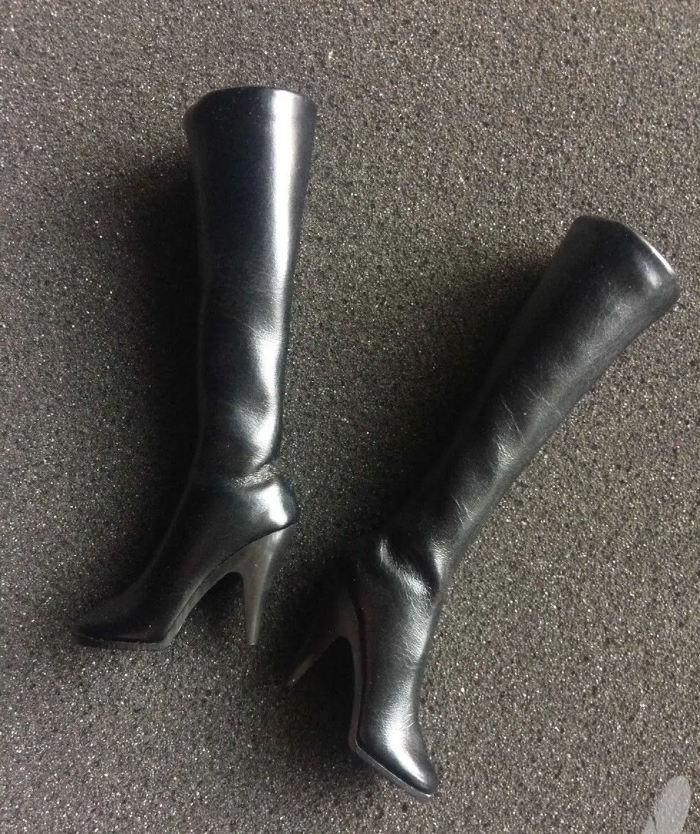 

H2-06 -12 Vampirella Leather Boots For 1/6th HT PH Female Figure Body Doll Toy
