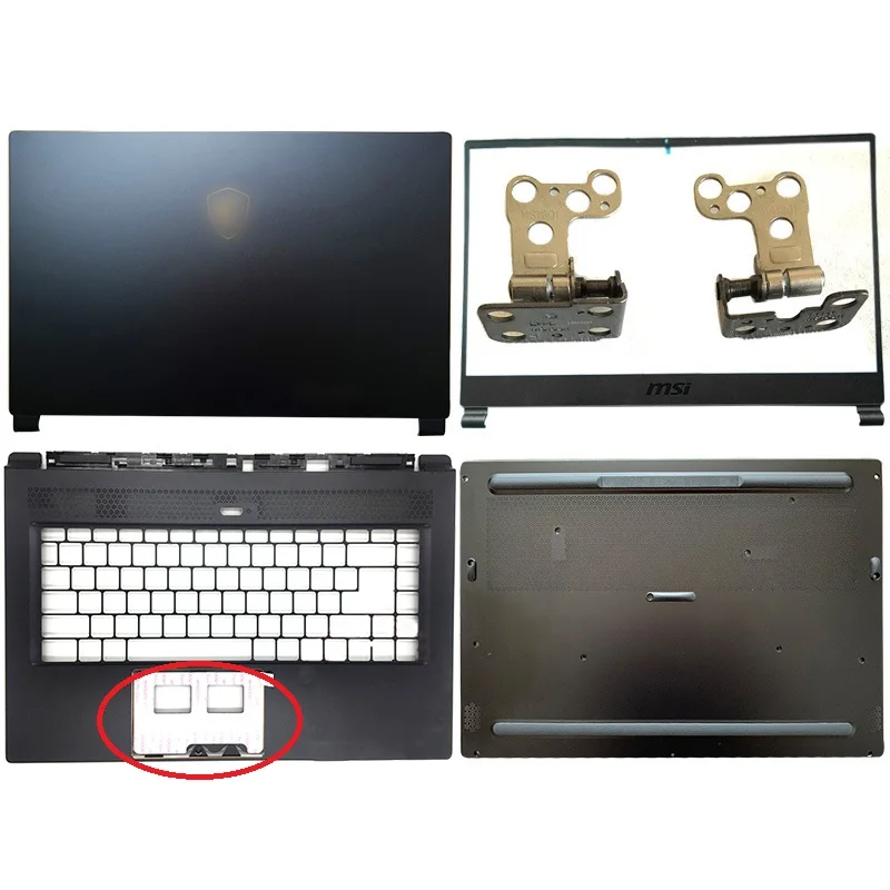 

Новый ноутбук для MSI GS65 GS65VR MS-16Q1 Q2 Q3 Q4 ЖК-дисплей задняя крышка/Передняя панель/петли крышка/Упор для рук/нижний чехол