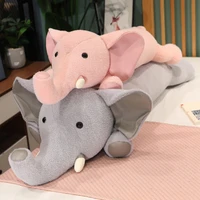 new mink down stuffed elephant pillow skin firendly soft intresting long nose animal plush sleeping gifts for baby