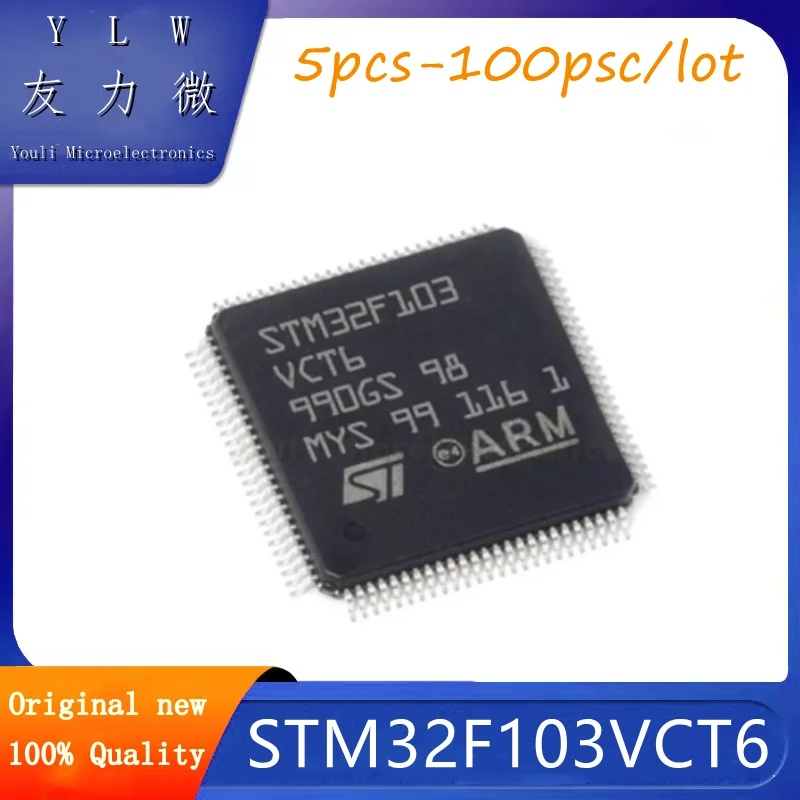 

STM32F103VCT6 LQFP100 Brand New Imported Original 32-bit Microcontrollers ST STMicroelectronics