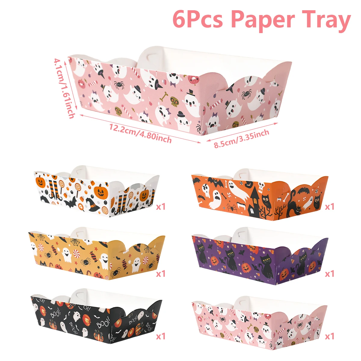 

Бумажный поднос для закусок Huiran Хэллоуин