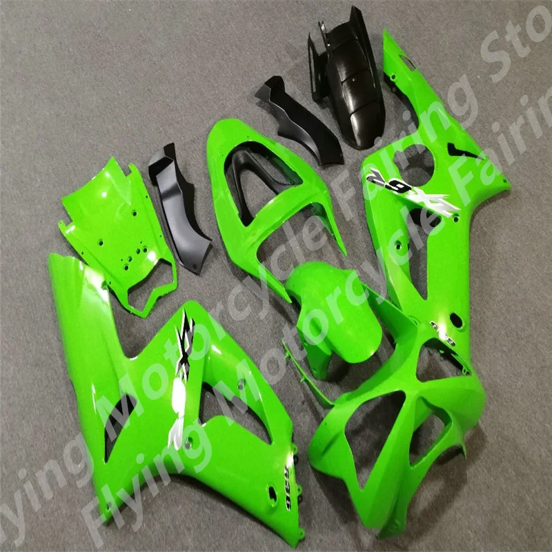Комплект обтекателей для литья под давлением Kawasaki Ninja ZX6R 2003 2004 636 зеленый черный