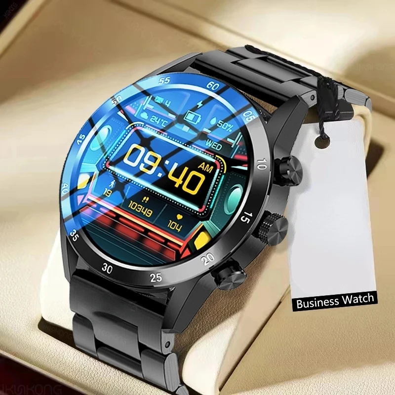 

For Samsung Xiaomi Huawei Bluetooth Call Smart Watch Men 360*360 HD Custom Dial Waterproof Clock Weather display Smartwatch