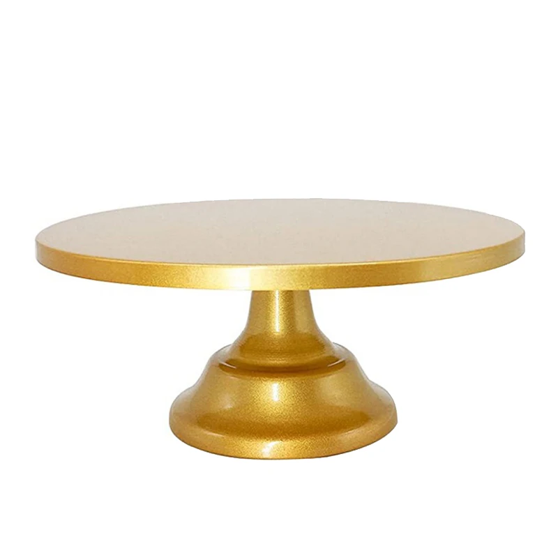 

Portable Round Tray Serving Birthday Party Anniversary Wedding Decor Holder Cake Stand for Graduation Dessert Display-S