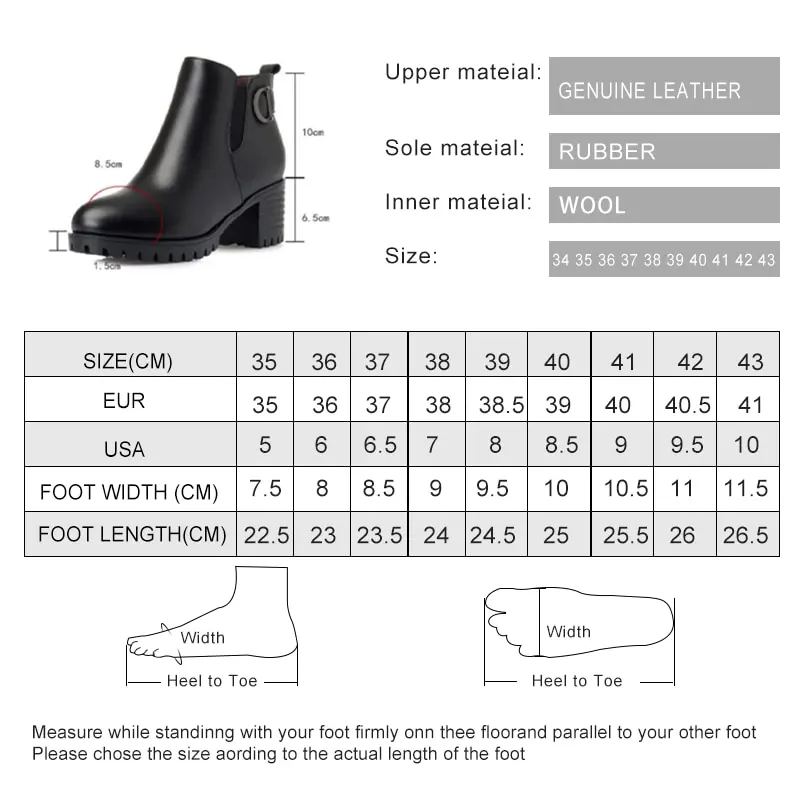 AIYUQI 2023 Women Boots Platform Heels Genuine Leather Big Size 41 42 43 Women Snow Shoes Trend Women Shoes Winte Martn Boots