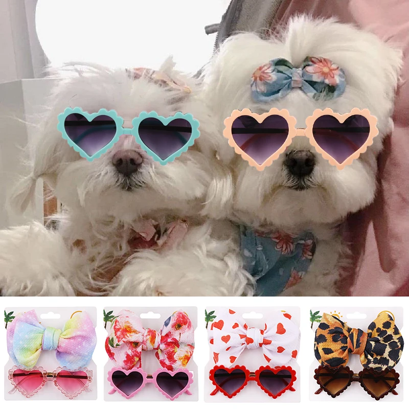 

Foldable Pet Dog Glasses Heart Shape Dog Pet Glasses Pet Eyewear Waterproof Dog Protection Goggles Sunglasses Pet Supplies