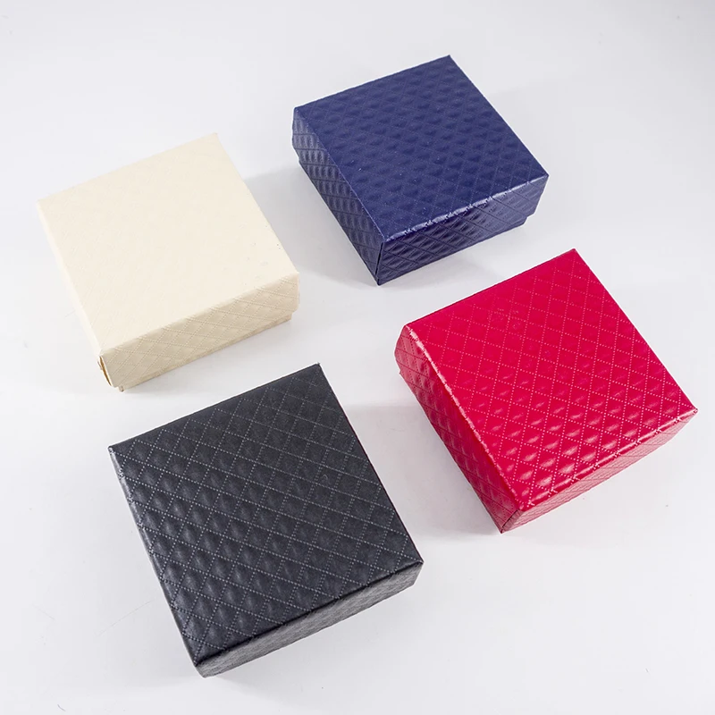 

PU Leather Boxes Carrying Cases Rings Necklace Earring Charm Bracelet Watch Display Box Package Jewelry Gifts Boxes