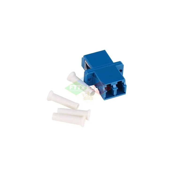 25/50/100/200Pcs LC-LC Duplex single-mode Fiber optic Adapter LC Optical fiber coupler LC UPC Fiber flange LC connector