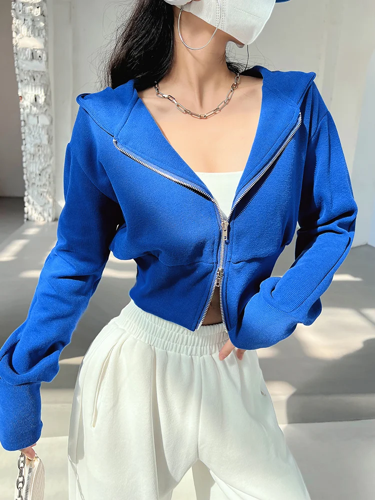 

TVVOVVIN Hot Spring Autumn Hot Girls Super Short Sweatshirt Women High Waist Top Thin Hooded Tops Fashion Women 7NN5