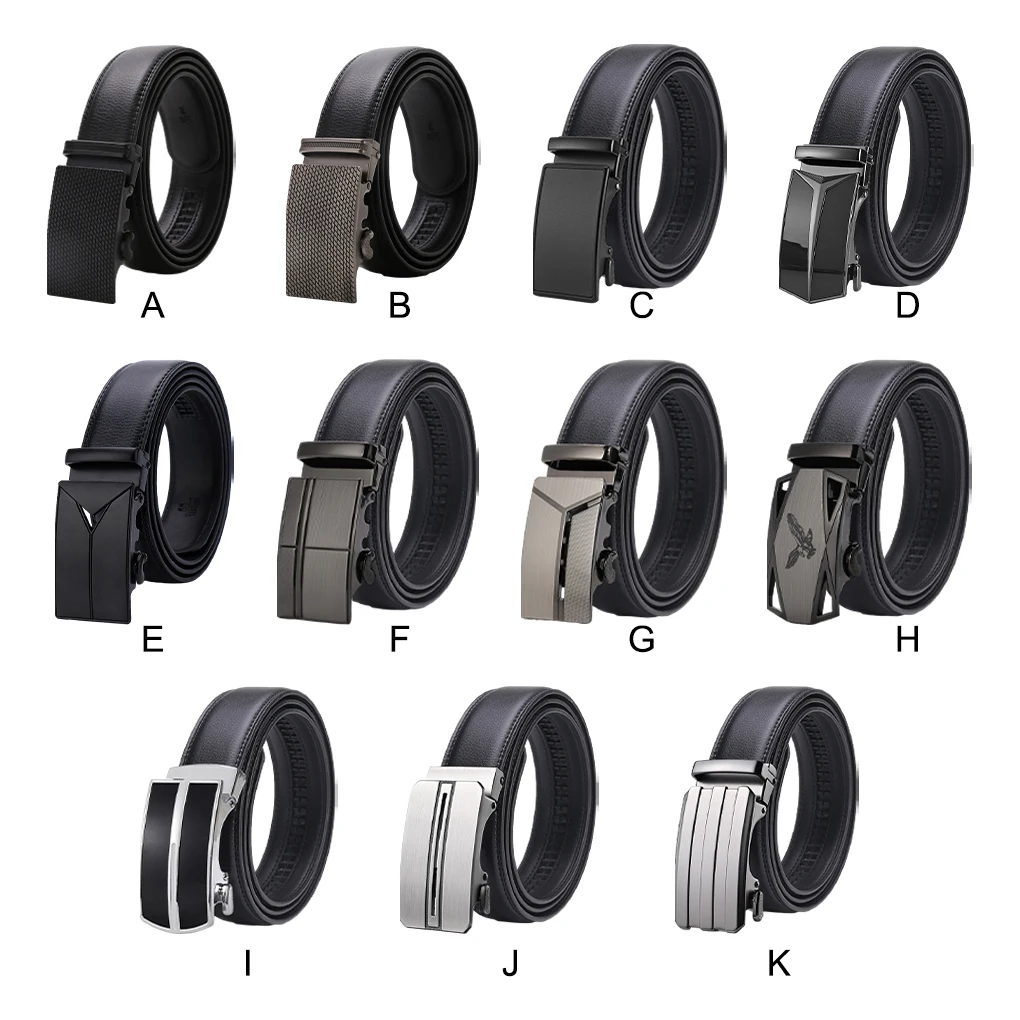 

Black Faux Leather Belt For Men - Neat Look Soft Texture Suitable For Jeans Or Suits On Or Off Duty