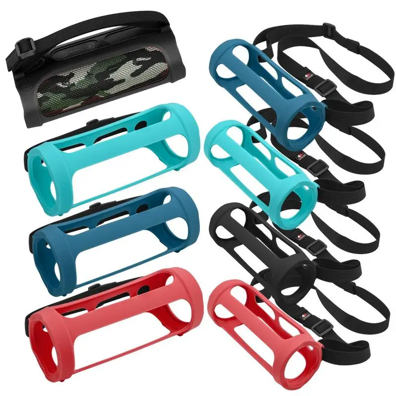 Speaker Case For JBL FLIP ESSENTIAL 2 Soft Silicone Cover Wi