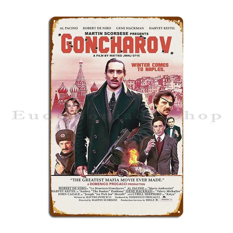 

Goncharov, плакат из фильма, металлический плакат, постер с рисунком, проектирование стен, декор для клуба, жестяной плакат