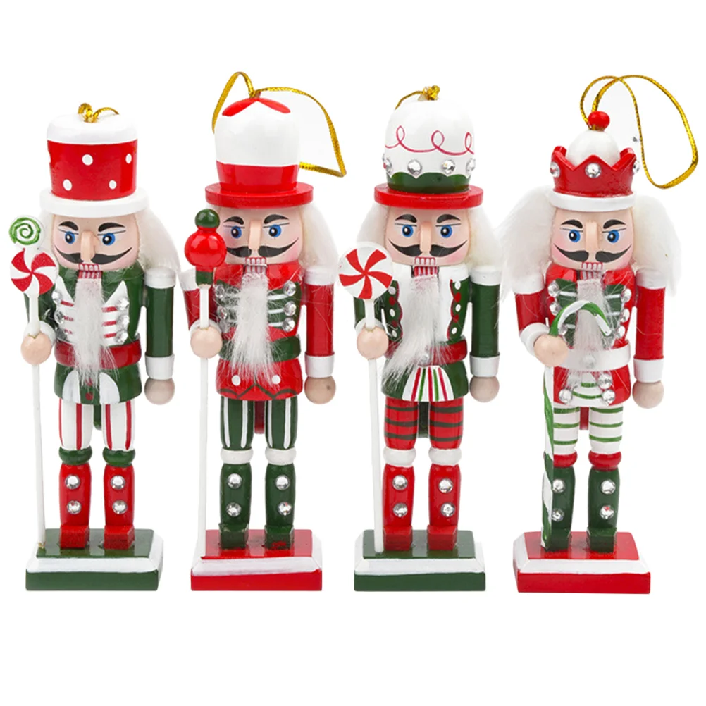 

Hanging Christmas Nutcracker Ornament Nutcrackers Decorations Craft Wood Ornaments Festival Gifts