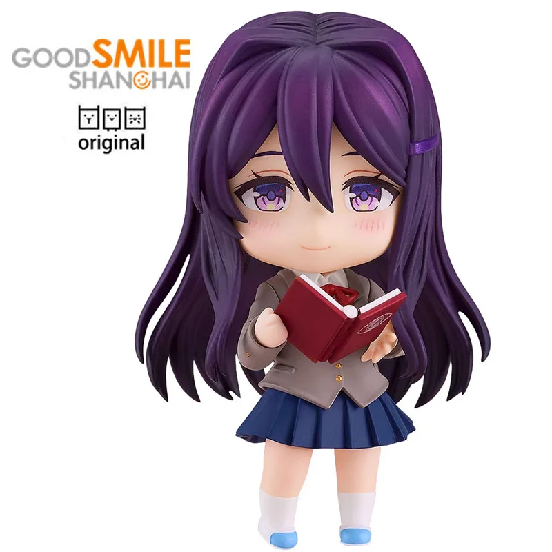 

Оригинальная компания Doki Literature Club с хорошей улыбкой! Nendoroid 2283 Yuri Kawaii экшн-куклы Q версия аниме фигурки модели игрушки