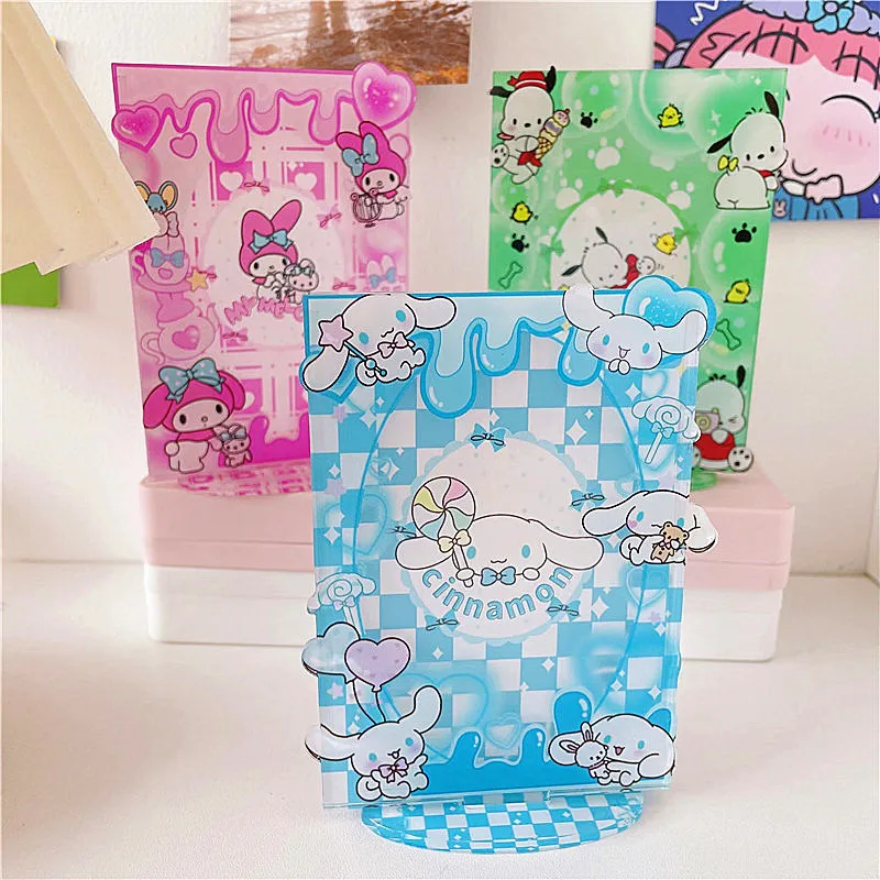 Фото Мультяшная фоторамка Sanrio Kuromi My Melody Cinnamoroll Pochacco, акриловая фоторамка Pom Pom Purin, украшение для рабочего стола №3