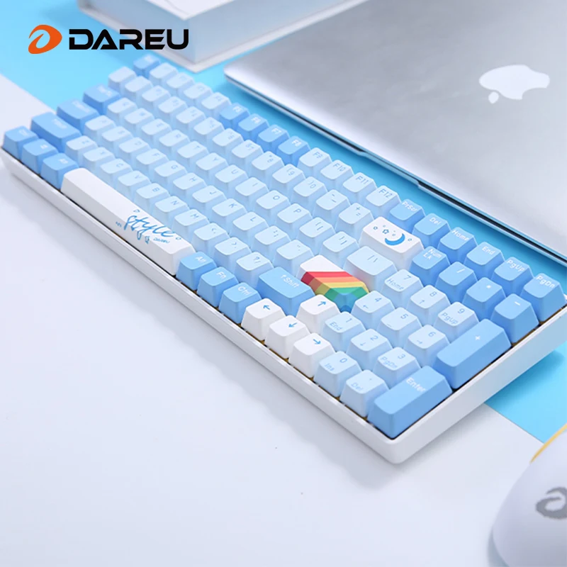 

DAREU Tri-mode Mechanical Keyboard 2.4G Wireless Bluetooth 5.1 Type-c Wired RGB Backlight PBT Keycaps Hotswap Gaming Keyboards