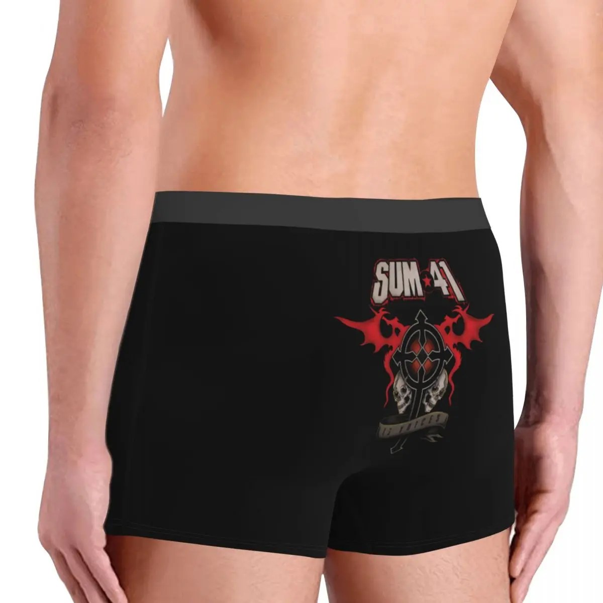 Мужское нижнее белье-боксеры Cool Sum 41 белье в стиле поп-панк-рок дышащие шорты